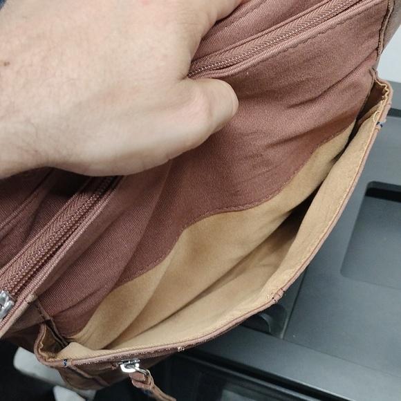 The Sak brown leather backpack/crossbody/shoulder bag. - Picture 11 of 16